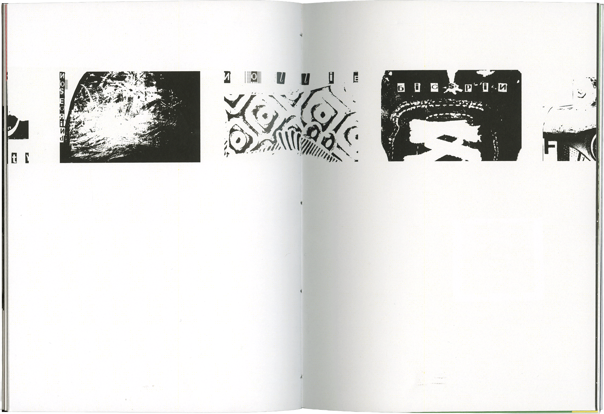 scan d'une double page de l'édition montrant un montage de skate