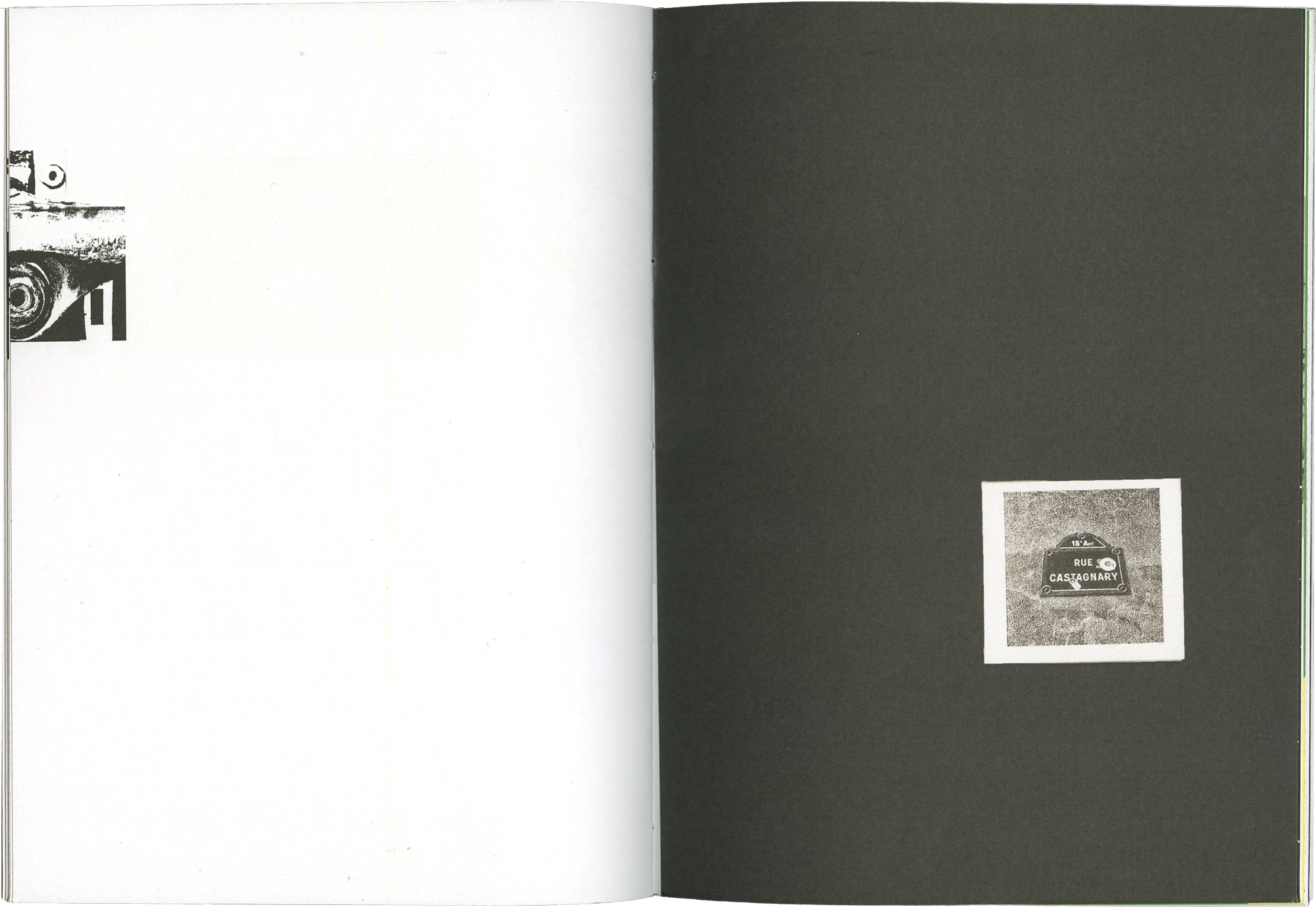 scan d'une double page de l'édition montrant un montage de skate