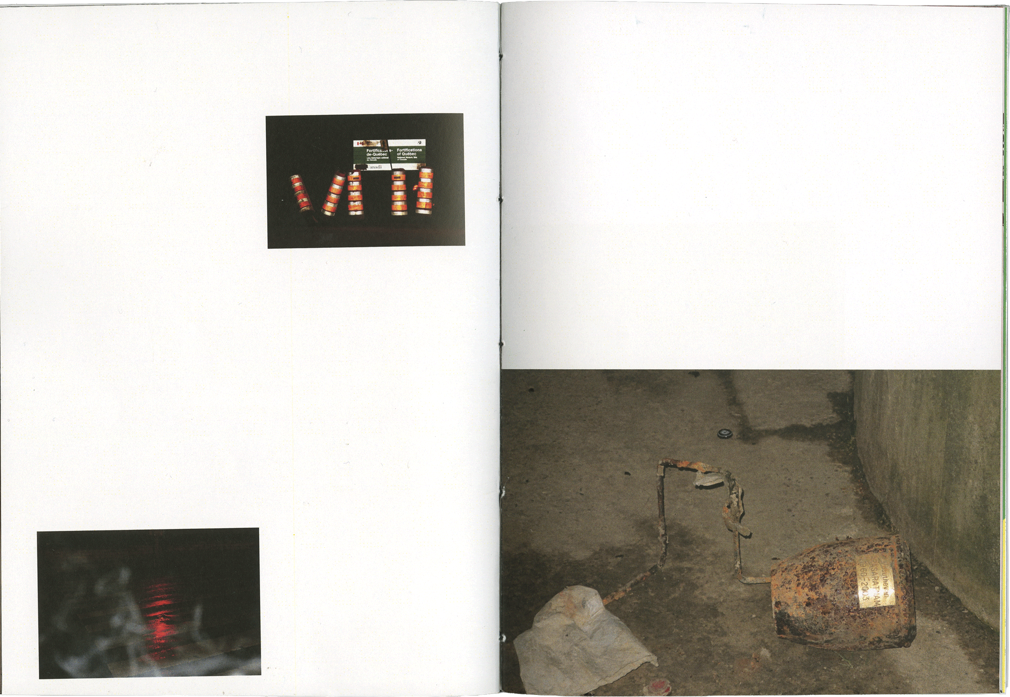 scan d'une double page de l'édition montrant trois photos